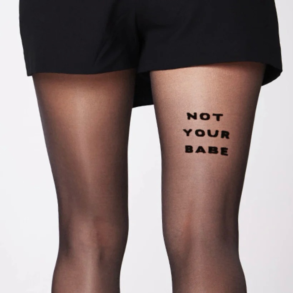 NWT Saint Sass ‘Not Your Babe’ Tights